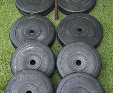 Weights 62KG + 5FT Barbell