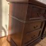 Set of two vintage hardwood bedside dressers Image 3