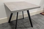 lamp table grey marble effect