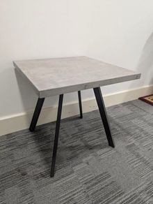 lamp table grey marble effect