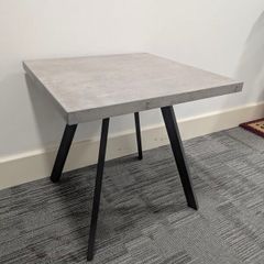 lamp table grey marble effect