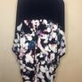 Nina Leonard navy/floral blouse (4XL) Image 5