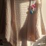 Hand Knit  Crochet Cream Shrug Image 2