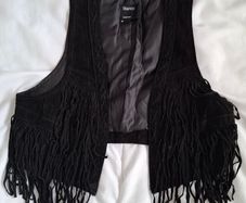 Blanco leather suede waistcoat