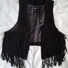 Blanco leather suede waistcoat