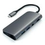 Satechi USB-C Multimedia Adapter 4K HDMI / Ethernet /MINI Display Port -TAPE -A - SD & micro SD - Grey Color Image 2