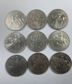 1977 Uk Crown Silver Jubilee Coin Queen Elizabeth 11