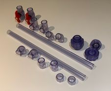 Transparent / clear U PVC ball valve / fittings size 25mm