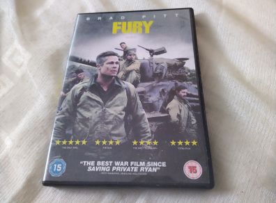 Fury with Brad Pitt Dvd