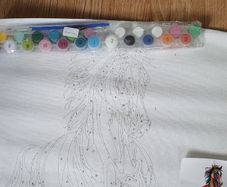 BNIB - A Beautiful Art Set - Canvas DIY Painting by Numbers - See Pics as Super Project for any Budding Artist - #