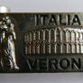 Vintage Enamel Skateboard w/ Working Wheels Verona Rome, Italy Image 2