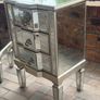 Pair of mirrored bedside lockers, excellent condition, quick sale Image 4