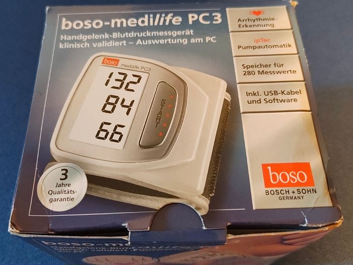 Boso Medilife PC3 Wrist Blood Pressure Monitor New Old Stock