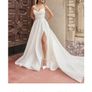 Ivory Organza Wedding Dress, size 10, perfect Image 2