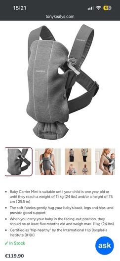 baby bjorn baby carrier