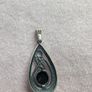 Silver black onix pendant Image 2