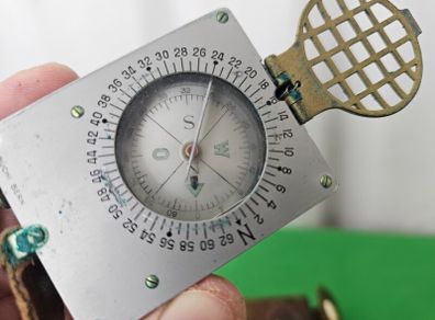 Vintage 1950s Swiss Army Artillery Compass Sitometer