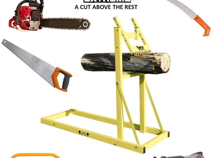Folding Log Buddy Log Saw Horse Smart Holder Bench Chainsaw