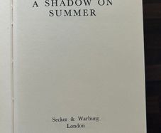 A Shadow on Summer Christy Brown
