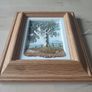 Framed Picture 3D Effect Embossed Vintage Country Scene 12x14cm 1990 Image 3