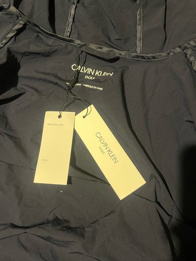 Calvin Klein Golf Hooded rain wind Jacket Navy
