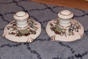 Two Paragon  Tree of Kasmir Floral China Candlestick
