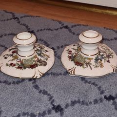 Two Paragon  Tree of Kasmir Floral China Candlestick