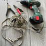 Bosch Modified Impact drill modified to use on a 12v car battery and 100 impact drill bits Image 2