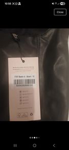 BNWT oh polly leather midi dress