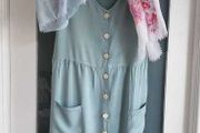 KRABI acqua button front midi Sz 46 (Fit 16-18UK)