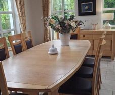 Kitchen table 8 chairs .sideboard a d diaplay  abi