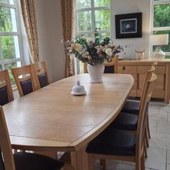Kitchen table 8 chairs .sideboard a d diaplay  abi