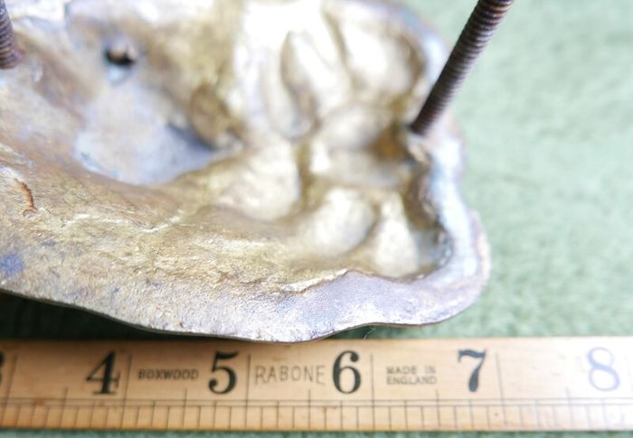 Large Antique 1888 Victorian Lion Head Architectural Salvage Doorknocker