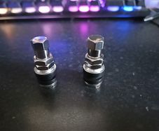 Motorbike metal short valve