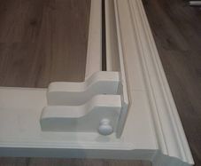 stove kitchen wooden surround