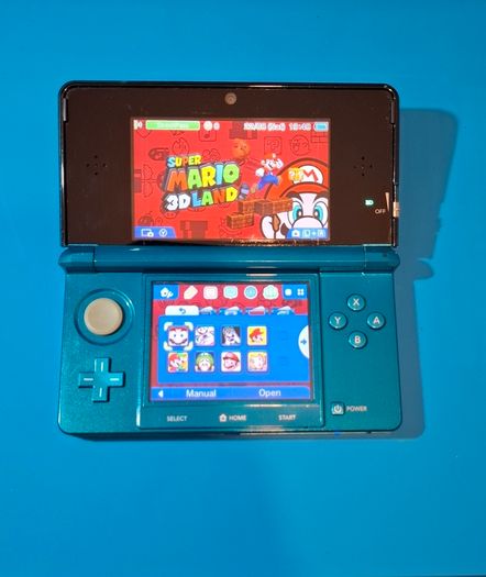 3DS Aqua Blue (Modded)