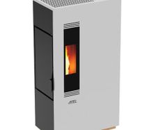 Mini 5 White Wood Pellet Stove
