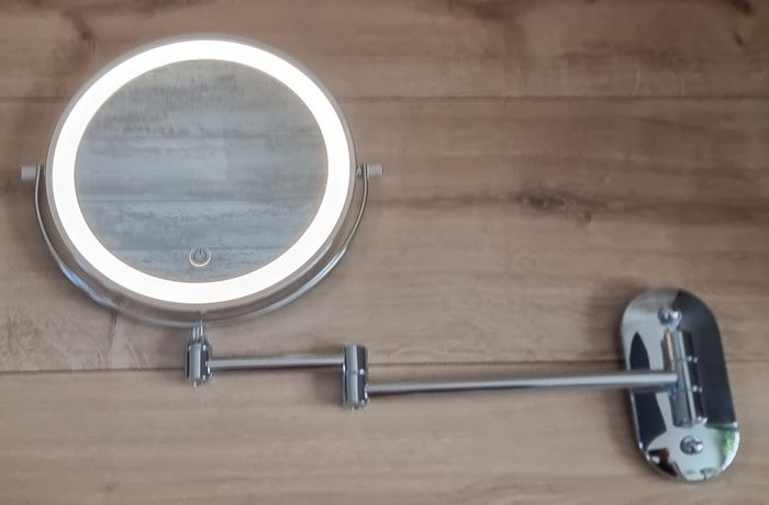 Makeup Cosmetic Vanity Mirror Bathroom Dressing Room Vanity Table Dual LED Battery USB Charging Black Chrome Brushed Vintage Gold