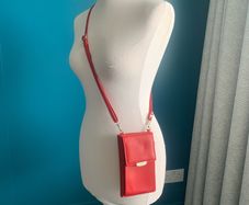Red crossbody bag