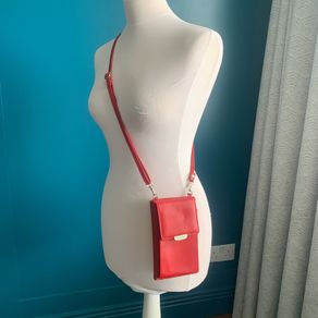 Red crossbody bag
