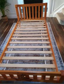 Lovely Sturdy Single Wooden Bed Frame - Can Deliver