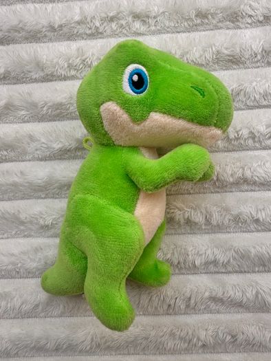 Dinky Dinos Green Dinosaur Plush Soft approx. 15 cm. Used Please see photos