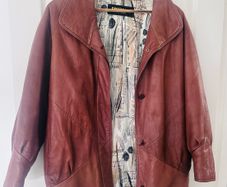 ladies genuine leather jacket