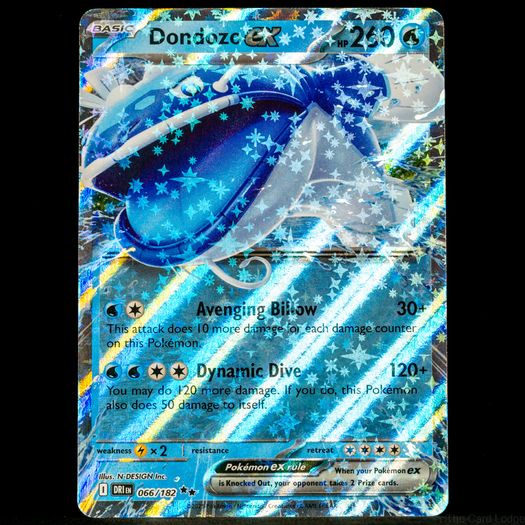 Dondozo EX 066/182 Double Ultra Holo Rare Destined Rivals Pokemon Card SV