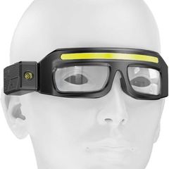 LED Headlamp Safety Glasses IPX4 Waterproof COB Headlight Type-C Rechargeable