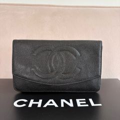 chanel Vintage WOC clutch Black Caviar Gold Hardware