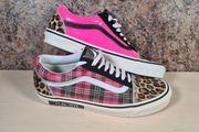 mens VANS ENGLISH INVASION SEX PISTOLS trainers runners shoes tartan pink leopard Size UK 8.5 EU 42.5 RARE