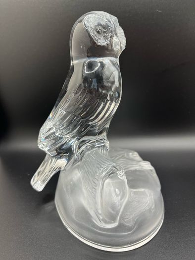 Pair of vintage crystal sculptures crafted by Cristal D'Arques