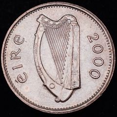 [#2592] - Ireland 2000 | Irish 10p | Ten Pence | Salmon | KM.29 | MS