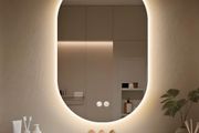 Bathroom Mirror with LED Lights 500x800mm, Anti-Fog, 3 Colors Dimmable, Backlit Light, Lighted Bathroom Vanity Mirror for Wall, Shatterproof Tempered Glass, Memory Function